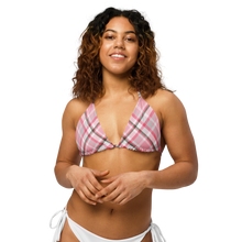 Load image into Gallery viewer, All-over print recycled string bikini top