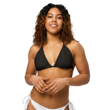 Load image into Gallery viewer, All-over print recycled string bikini top