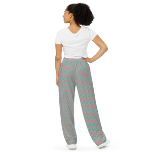 All-over print unisex wide-leg pants