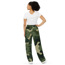 Load image into Gallery viewer, All-over print unisex wide-leg pants
