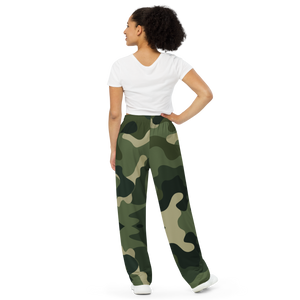 All-over print unisex wide-leg pants