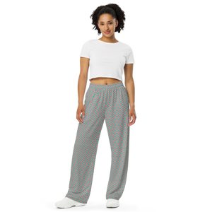 All-over print unisex wide-leg pants