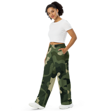 Load image into Gallery viewer, All-over print unisex wide-leg pants