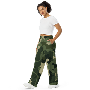 All-over print unisex wide-leg pants