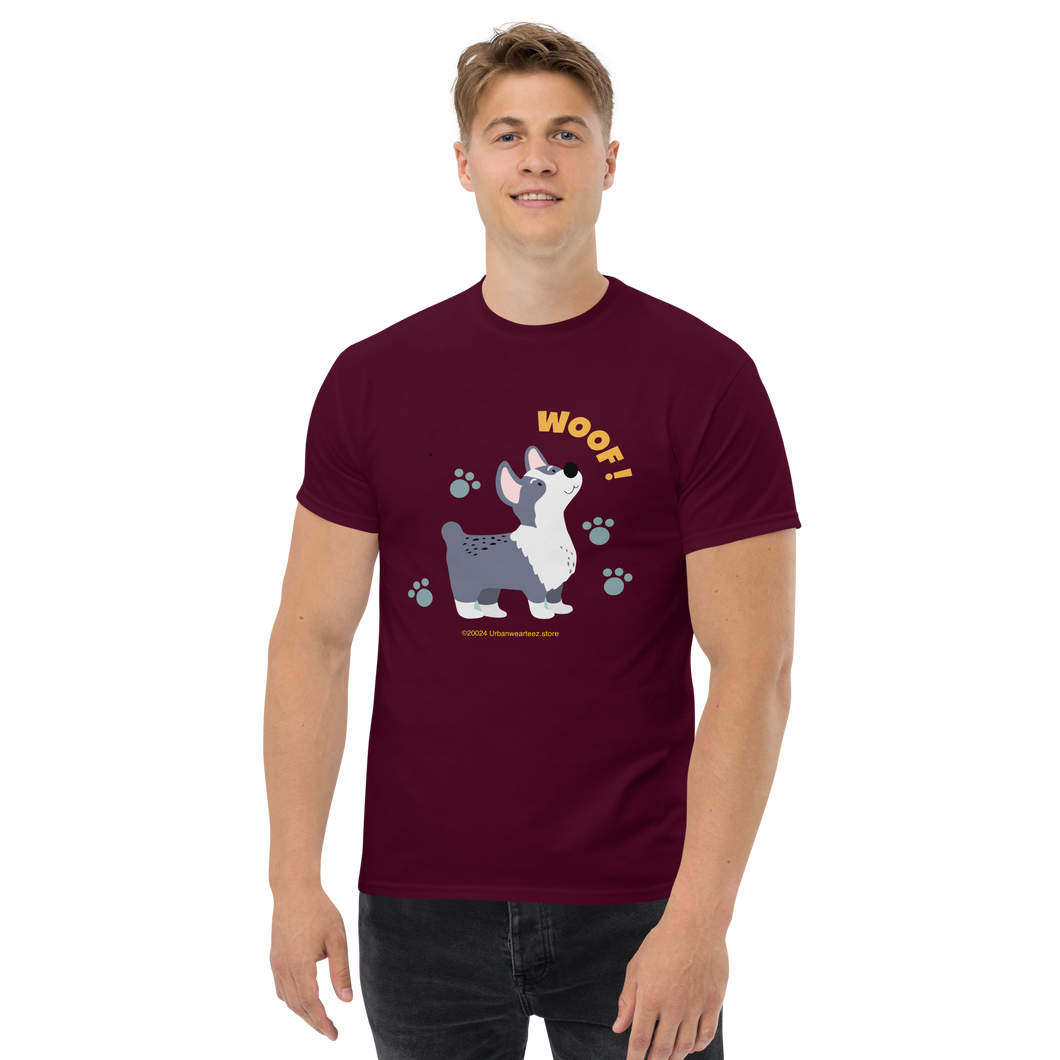 Gray Dog Woof - Men's classic tee
