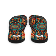 Load image into Gallery viewer, Native American Pattern - Flip-Flops