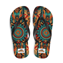 Load image into Gallery viewer, Native American Pattern - Flip-Flops