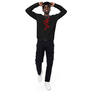 Unisex organic raglan sweatshirt
