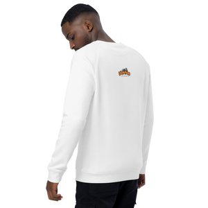 Unisex organic raglan sweatshirt