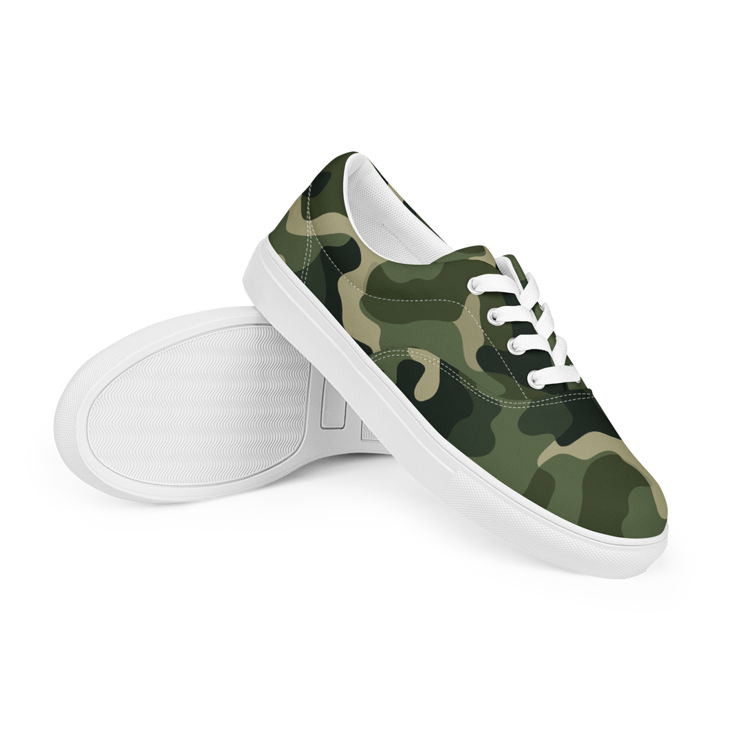 Women’s lace-up canvas shoes