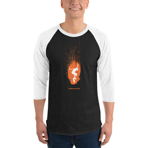 3/4 sleeve raglan shirt