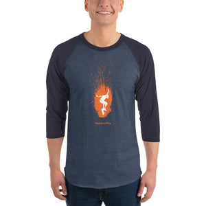 3/4 sleeve raglan shirt